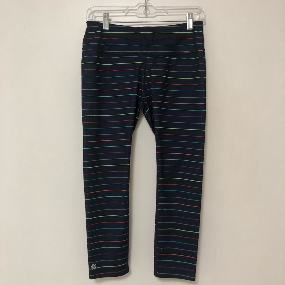 Athleta Striped Sonar Capri Legging